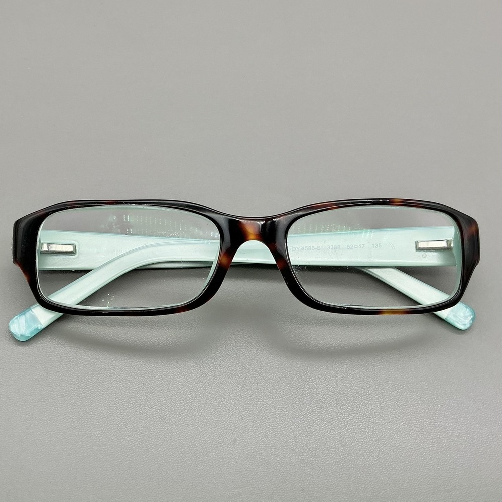 DKNY Womens Eyeglasses Frames DY4565-B 3388 Tortoise Aqua Full Rim 52-17-135